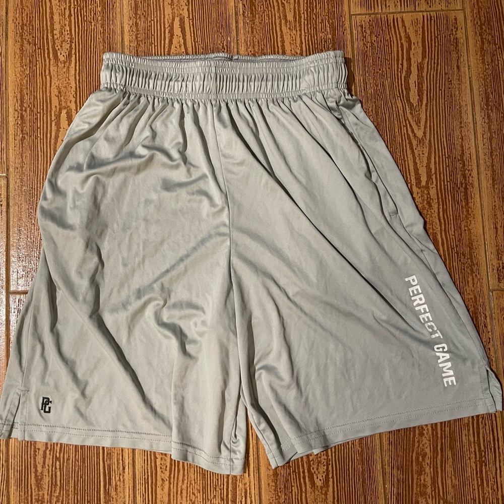 PG Perfect Game Gray Men's Large Shorts